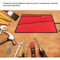 Miniatyrbillede 2 af 3: Værktøjsopbevaringspose - Multi-lomme Canvas Opbevaringspose Til Justerbar Nøgle, Nøgleholder (25 Lommer)