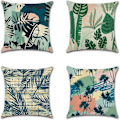 Miniatyrbillede 2 af 5: Sæt af 2 Pudebetræk Polyesterstof Striber Moderne Blød Glat Komfortabel Pudebetræk Til Sofa Seng Sofa Soveværelse Børn Have 40x40cm Orange