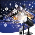 Miniatyrbild 1 av 5: Julprojektor för utomhusbruk, snöprojektionslampor för jul, IP65 snöflingeprojektorlampa