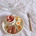 Miniatyrbild 4 av 5: Brickor, Frukosttallrik Delad Bärbar Grill Picknickbricka Portionskontrolltallrik För Hälsosam Mat För Middagstallrik