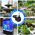 Miniatyrbilde 3 av 4: Neddykbar pumpe 30W Ultra Stille Fontene Vannpumpe, 2000L/H, Dyser for Akvarium, Fiskedam, Dam, Hydroponikk