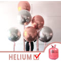 Miniatyrbillede 3 af 5: Rosaguld Balloner, 6 stk Rosaguld Fødselsdagspynt, 18 Tommer 4D Gigant Folieballoner, Store Mylar Balloner til Polterabend