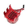 Miniatyrbilde 4 av 5: 42mm Motor Kjøleventilator Varmespreder Med LED-lys Kompatibel Med Traxxas 1/10 E-maxx E- Summit Arrma 1/8 Kraton