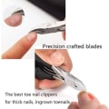 Miniatyrbild 5 av 5: Fotvårdare Nagelklippare, Professionella Tjocka & Inväxta Nagelklippare för Män & Seniorer, Superskarp Böjd Blad Grooming Verktyg