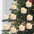 Miniatyrbillede 2 af 5: 9 LED-lys med klips, Flammeløse Elektriske Lys Falske Lys Flimrende Flamme Ledningsfri Te Lys LED-lys til Jul, Bryllup