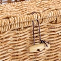 Miniatyrbillede 2 af 3: Vævæskeskrin til husholdning Imitation Rattan Vævæskeskrin Opbevaringsboks Skrivebords Vævæskeskrin Khaki 25x12.5cm Khaki 25x12.5cm