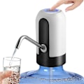 Miniatyrbillede 1 af 5: Vanddispenser - USB Opladning Vandpumpe Til Flaske Universal Pasform Vandflaske Pumpe Bærbar Elektrisk Vandkande Dispenser Drikk Vand Dispenser Hvid White