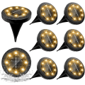 Miniatyrbild 1 av 5: Solcellsdrivna Utomhuslampor 8-pack 8 LED Solcellsdrivna Utomhuslampor Trädgårdslampor Varmvit Vattentäta LED-Spotlight Dekoration Solpanellampor För Gräsmatta