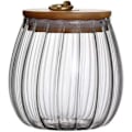 Miniatyrbillede 1 af 5: Ny Glaskrukke til Madopbevaring 750ml/25oz Transparent Glaskrukke med Lufttæt Acacia Trælåg til Madopbevaring i Køkkenet