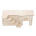 Miniatyrbillede 3 af 4: Hamster Tilbehør Lille Dyr Skjulested Træ Gerbil Hus Rot Legeplads Aktivitets Sæt Hamster Slot H 27X15X10.5CM