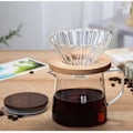 Miniatyrbillede 4 af 5: RYI_Glaskande til kaffe med låg, isoleret glaskande, transparent isoleret kaffekande til juice, te, kaffe og vand (500 ml) Transparent 500 ml