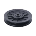 Miniatyrbillede 2 af 2: 2 stk. Hjul Lejer Sammensat Trinse Fast Trinse Udskiftning Trinse Hjul Kabel Trinse Hjul Sort 10 Black 10.5X10.5X2.5CM