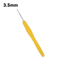 Miniatyrbilde 4 av 5: Heklenåler Sett, 9 stk 2mm- 10mm Ergonomiske Myke Grep, Glatte Strikkepinne Sett med Veske for Artritt Hender