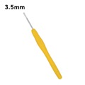 Miniatyrbillede 4 af 5: Hæklenåle Sæt, 9 Stk 2mm- 10mm Ergonomiske Bløde Greb, Glatte Strikkepinde Sæt med Taske til Gigt Hånd