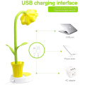 Miniatyrbilde 4 av 5: Skrivebordslampe for barn LED øyevern Skrivebordslampe Dimbar nattlampe med berøringssensor med pennholder Gul Yellow