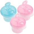 Miniatyrbilde 1 av 3: 3 stk Matbeholdere Formelbeholder Babymelkedispenser Mini Kapasitet Formelholder Stable Formelbeholder 9,5 * 8,5 cm 9.5*8.5cm