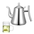 Miniatyrbillede 2 af 2: 2 L Rustfrit Stål Tekande Rustfrit Stål Infuser Kande Metal Kogende Tekande Tekande Infuser Silver