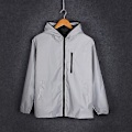 Miniatyrbillede 2 af 5: Reflekterende Trenchcoat med Hætte til Mænd og Kvinder - Natklubtøj - Vindjakke 4XL 4XL