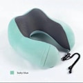 Miniatyrbillede 2 af 5: Memory Foam Rejsehovedstøtte med nakkestøtte, sovetilbehør, 80 Memory Pillow U-form 200TC til rejser, 100% polyester_xrzi 1