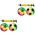 Miniatyrbild 3 av 3: 3 Set Funny Uppblåsbara Fotbollar PVC Boll Leksak Intressanta Boll Leksaker För Barn Barn Med 2 Sets 22X22CM