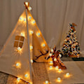 Miniatyrbillede 4 af 4: Marokkansk Lampe, LED Lysguirlande, Julepynt, Indendørs Lysguirlande, 3 Meter | 20 Varme Hvide LED'er | Orientalisk Dekoration