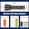 Miniatyrbilde 3 av 5: Dykkelykt, Undervanns dykkerlykt, Supersterk 5000 lumen med 3 moduser, med 26650 batteri og lader