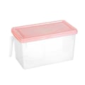 Miniatyrbilde 3 av 4: Rektangulær Skuffetype Kjøleskap Oppbevaringsboks Plast Crisper Kjøkken Matbeholder (lys Blå) Lys rosa Light pink
