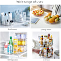 Miniatyrbild 4 av 5: Kryddställ Roterande Bricka För Köks Skåp, Fruktförvaring, Snacks, Sallad - Organiserare För Garderob, Pantry, Badrum, Bord, Kosmetika 1,2-vånings Set (stor)