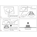 Miniatyrbilde 5 av 5: 7W LED Downlight Dimbar Svart 230V 5 stk, 700LM 70W, IP44, Kaldhvit 6000K, Utskjæring 80-90mm, [Energiklasse A]