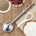 Miniatyrbilde 2 av 5: Kake Sukker Pusher, Rustfritt Stål Sukker Mel Krydder Kanel Sjokolade Pulver Shaker Duster Dispenser Sil, Te Filter