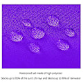 Miniatyrbild 4 av 5: Vattentät Solsegel UV-Blocker Solskydd Patio Likbent Triangel Stickad Block Tyg Pergola Carport Markis 2x2 Lila 2x2 Purple