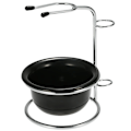 Miniatyrbillede 2 af 5: Razor Mænd Barbering Barbering Kost Skål Mænd Barbering Skål Barbering Skål Barbering Kop Sort 12.5 * 11,5 cm Black 12.5*11.5cm