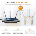 Miniatyrbilde 2 av 4: 1200 Mbps Dual Band 2,4 GHz 5 GHz Trådløs Forlengelse Wifi Repeater Router Signal