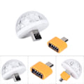 Pikkukuva 5 / 5: 5V 5W RGBW Mini USB Discopallo mobiilipuhelinadapterilla (Androidille)_RY