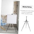 Miniatyrbillede 3 af 5: Foldbar Staffeli Bærbar Kunstner Tripod Sort Aluminium Display Lille Staffeli Billedstativ Tripod Maleri Hylde Mini Lille Display