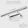 Miniatyrbilde 2 av 4: 5W LED Speilvegglampe Kald Hvit Baderom Lampe