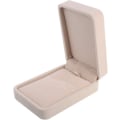 Miniatyrbillede 1 af 5: Halskæde Vedhæng Æske Smykke Gaveæske Halskæde Armbånd Vedhæng Display Opbevaringskasse Organizer Bryllup Smykke Display Stand (2 stk, Beige)