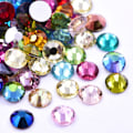 Miniatyrbillede 1 af 4: 2880 Stykker Flade Rhinestones, SS16 Krystal 3,8 mm Flade Rhinestones til Håndværk, Tøj, Forskellige Farver