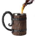 Miniatyrbillede 1 af 3: Øl Krus, Imiteret Rustfrit Stål Krus, el Krus (550 Ml)