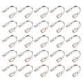 Miniatyrbillede 1 af 3: 200 stk Trådbeskytter Smykkefund Wire Guardians Smykkefremstilling Messing Wire Guardian Wire Guard Loop Wire Loops USilverM Silver M