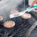 Miniatyrbillede 4 af 5: 2 stk. Mini Serveringsspatel Rustfrit Stål Serveringsspatel Lille Varmebestandig Kagespatel Nonstick Slidsespatel til Vending af Æg Madlavning Bagning