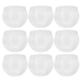 Miniatyrbilde 1 av 2: 12 stk 75 ml Enkle Cupcakes Kopper Dessert Kopper Gjenbrukbare Drikk Kopper (gjennomsiktig)transparent5c5c4.5cm transparent 5c5c4.5cm