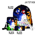 Pikkukuva 1 / 5: 3 kpl Rainbow Friends -koululaukku, olkalaukku, lasten reppu style 15