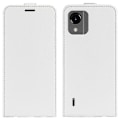 Miniatyrbilde 1 av 5: For Nokia C110 Kort Holder Telefon Deksel Crazy Tekstur Vertikal Flip Lærdeksel White Style B Nokia C110