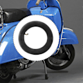 Miniatyrbild 5 av 5: 10 X 2.125 (10 Tum) Innerslang För Scooter Passar 10x2 Däck 10x1.90 10x1.95 10x2 10x2.125 Innerslang