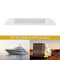 Pikkukuva 3 / 5: 9 Led Markiisivalo 12v 24v Vedenpitävä 256mm Ulkokäyttöön Asuntovaunuun Matkailuautoon Nauhavalo Valkoinen
