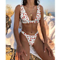 Pikkukuva 2 / 3: Mimigo Naisten Matala Vyötäröinen Bikini Uimapuku Push Up Halter Kaksiosainen Uima-asu COLOR 6 M