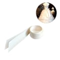 Miniatyrbilde 2 av 2: 1 stk Enkelt Brudebelte Elegant Midjedekorasjon Stilig Brudekjolebelte DIY Sløyfe Midjebelte Elegant Brudepikebelte for Kvinner Bruk Ivory