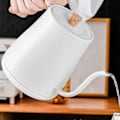 Miniatyrbillede 5 af 5: Elektrisk Kanden Gåsehalsskeddel, 800ML Vandkanden, Tekande Rustfrit Stål Til Kaffe & Te Med Hurtig Opvarmning, Automatisk Afbrydelse Og Tørkogningsbeskyttelse