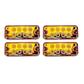 Miniatyrbild 1 av 5: 4x LED Sidomarkeringsljus Bil Extern Lampa Varnings Bakljus Indikator Släpvagn Lastbil Signal Klar